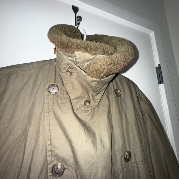 Ralph Lauren Vintage Khaki and Red Lined Coat - Picture 7 of 12